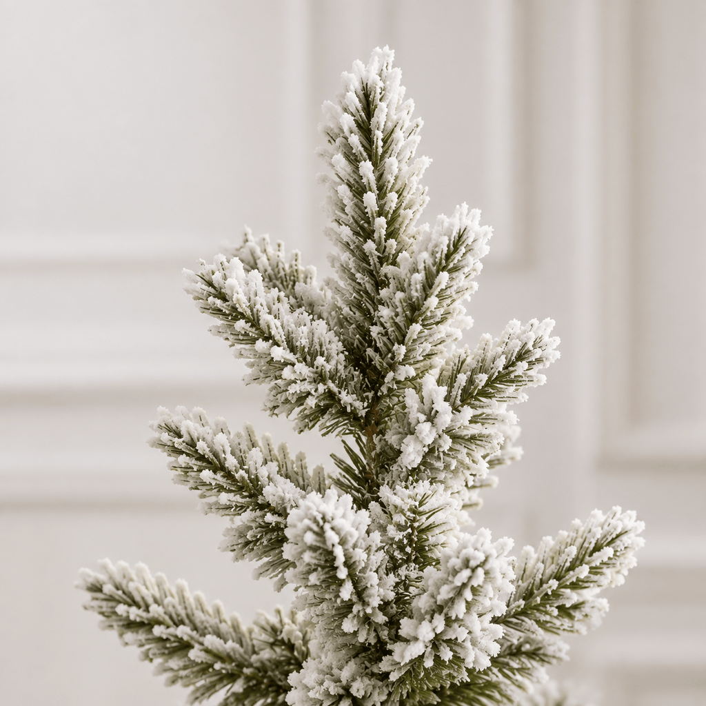 2' Flocked Artificial Christmas Tree with 30 Warm White LED Lights