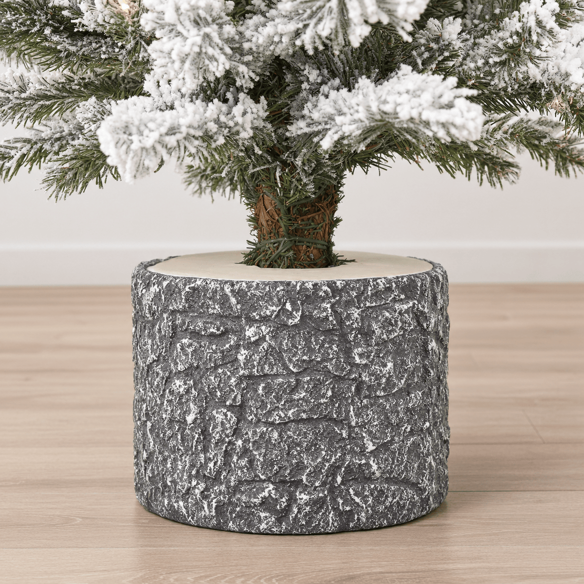 2' Flocked Artificial Christmas Tree with 30 Warm White LED Lights