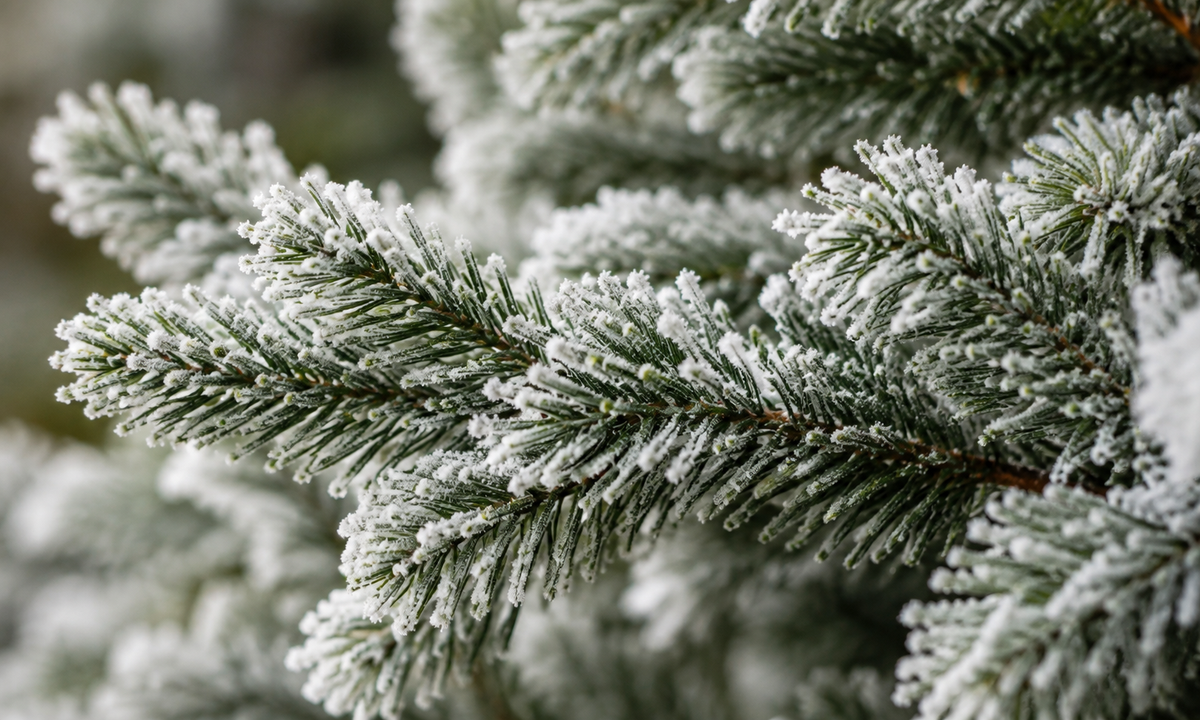 2' Flocked Christmas Tree with Pre-Lit LED - Realism