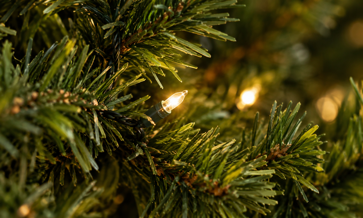 2' Tabletop Christmas Tree with Warm White LED Lights & Ornaments - Fullness