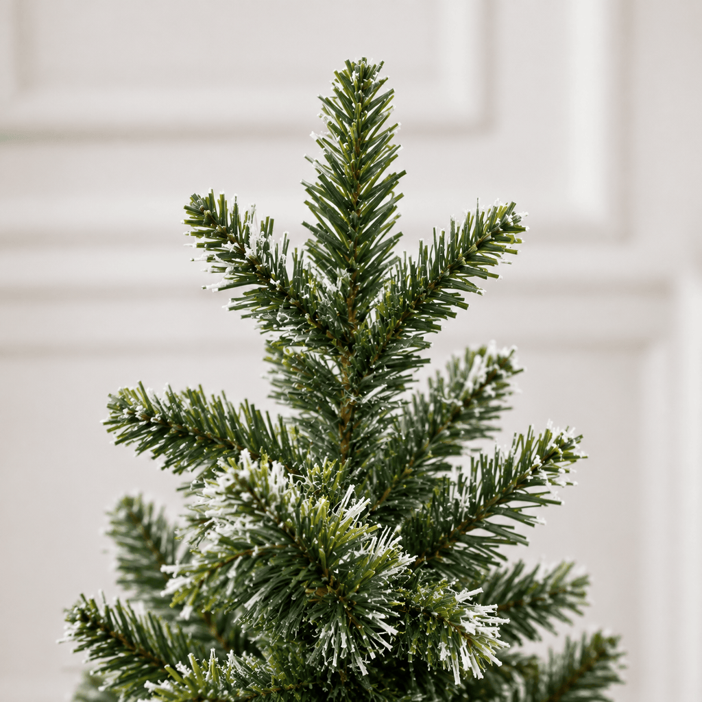 3' Green Flocked Tabletop Christmas Tree with 78 Warm White LED Lights