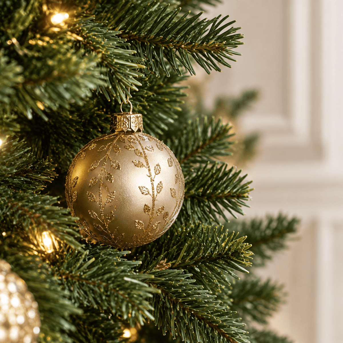 4.5' Green Artificial Christmas Tree, Pre-Lit 300 LED, Urn Base