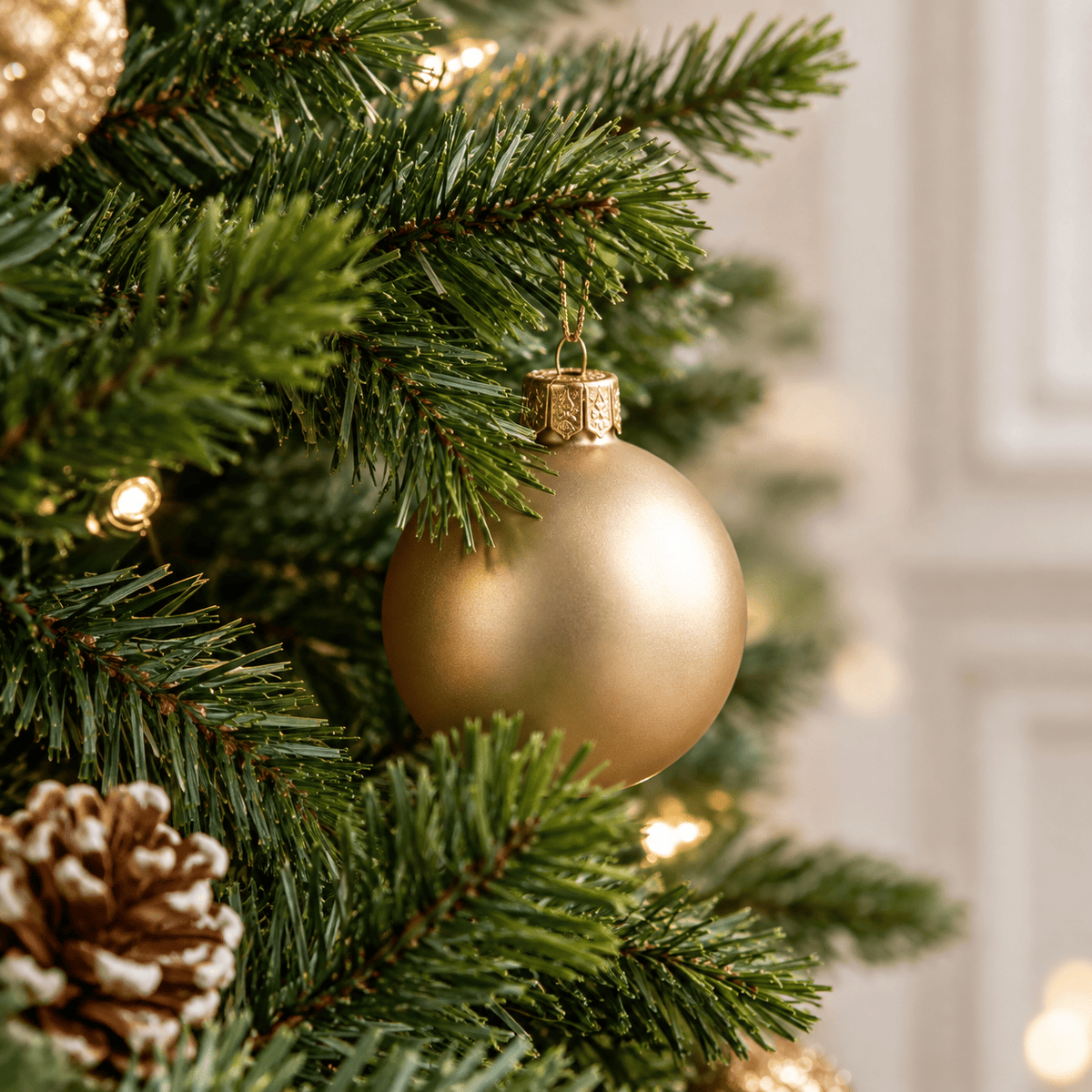 4ft Pre-Lit Artificial Pine Christmas Tree with LED Lights & Remote