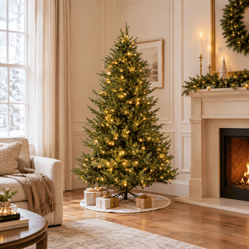 6' Green Artificial Christmas Tree with 280 LED Lights, Hinged