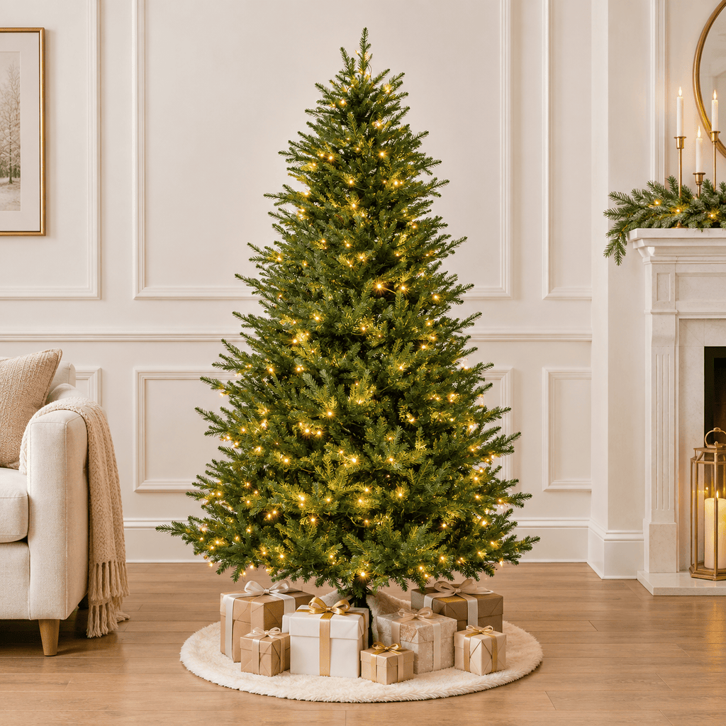 6' Green Artificial Christmas Tree with 280 LED Lights, Hinged