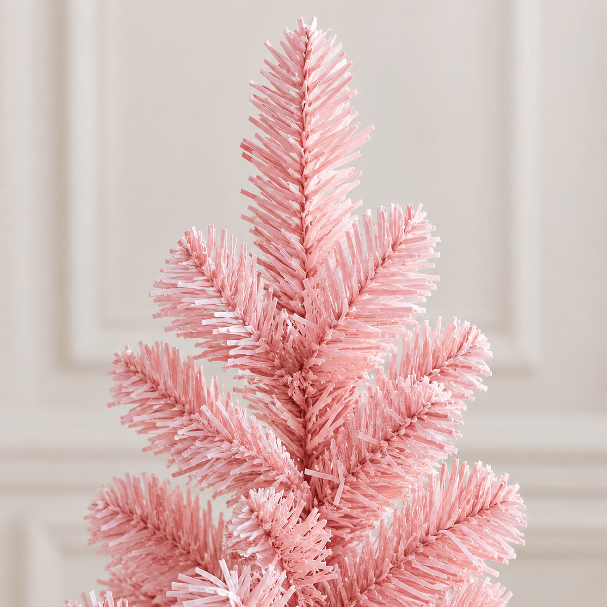 6' Pink Gradient Artificial Christmas Tree with Snow-Flocked PVC Tips