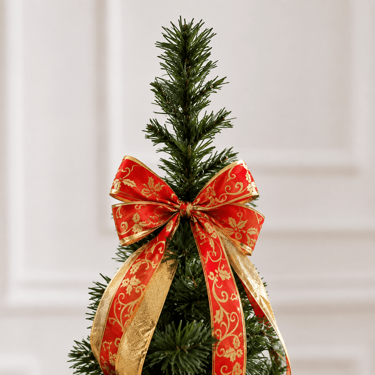 6' Pre-Decorated Pop-Up Christmas Tree with Warm LED Lights & Ornament