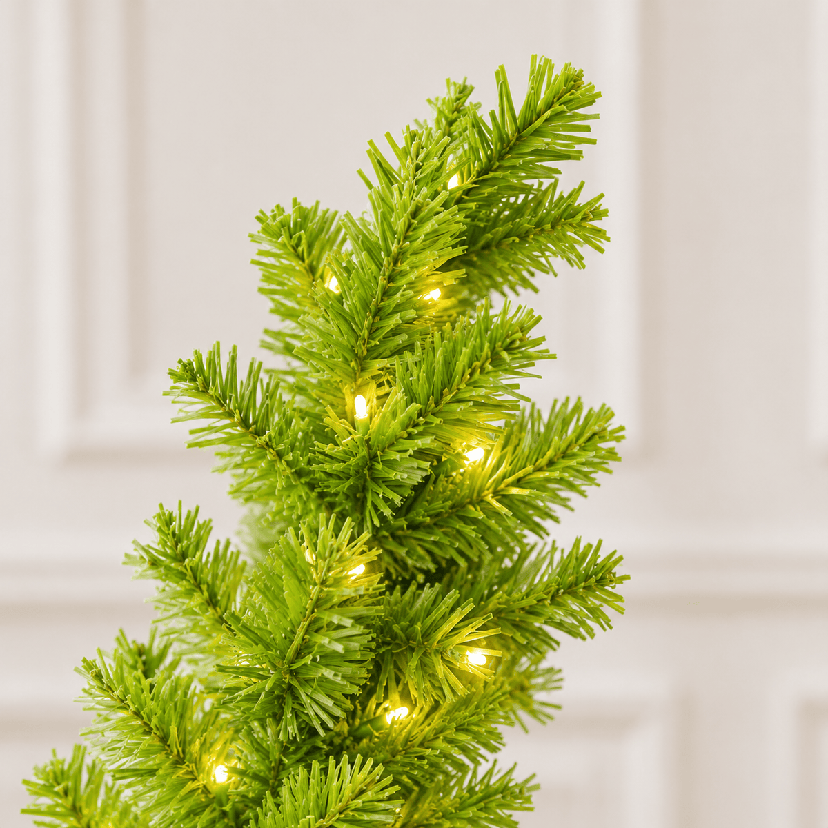7' Whimsical Green Pre-Lit Christmas Tree, 628 Tips, 250 LED Lights