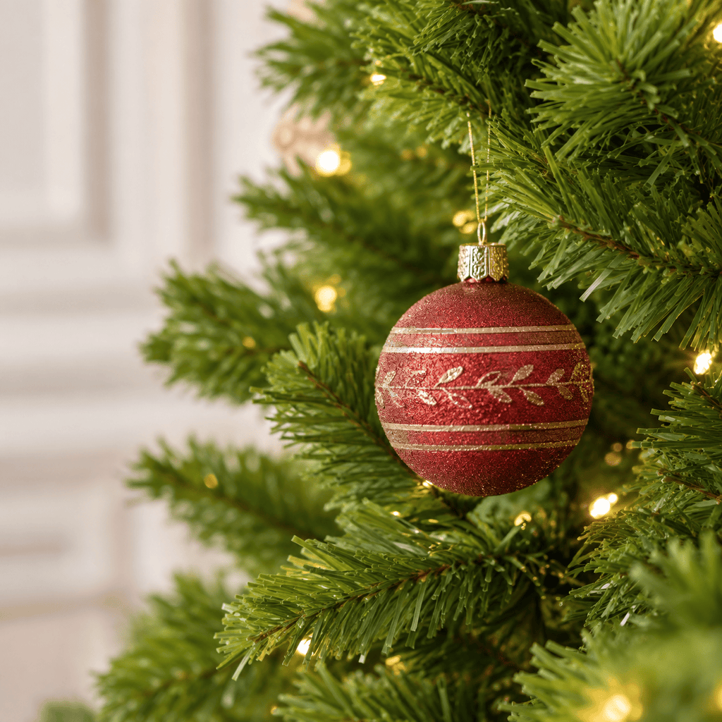 7' Whimsical Green Pre-Lit Christmas Tree, 628 Tips, 250 LED Lights