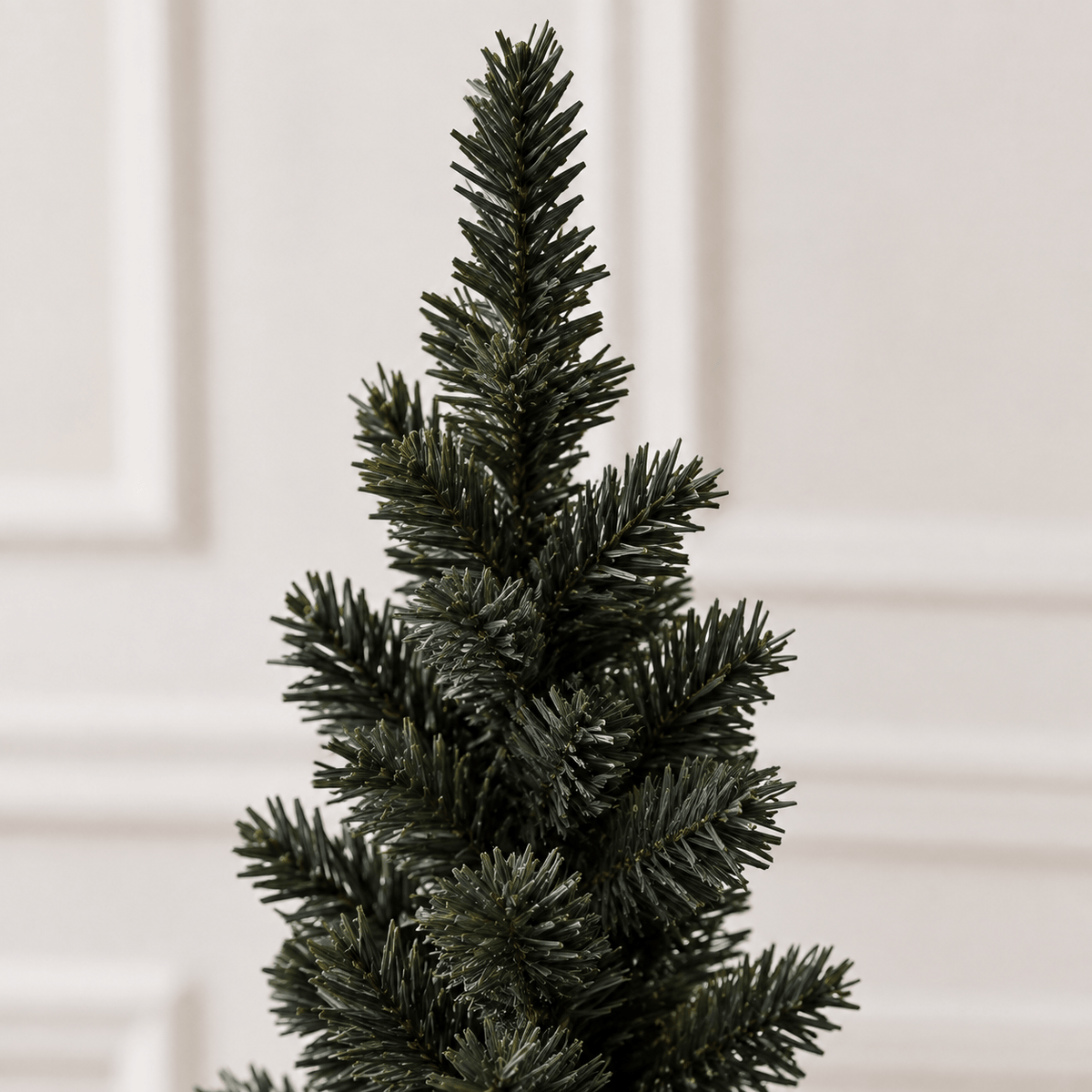 8' Black Pencil Christmas Tree with 618 Tips & Sturdy Stand