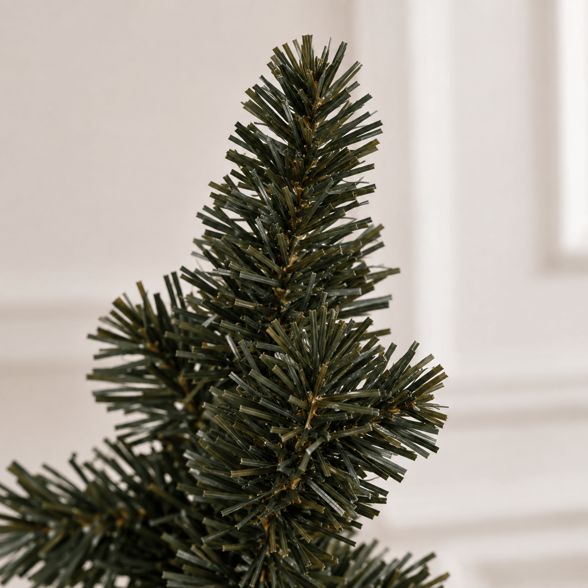 Black Artificial Christmas Tree with 250 Purple LED Lights, Hinged