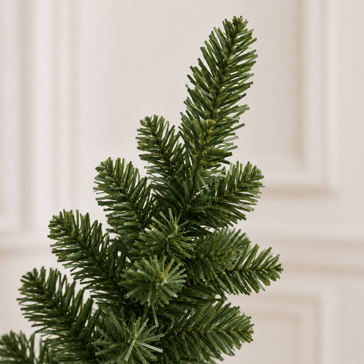 Green Artificial Christmas Tree with Dual-Color LED, Hinged Branches
