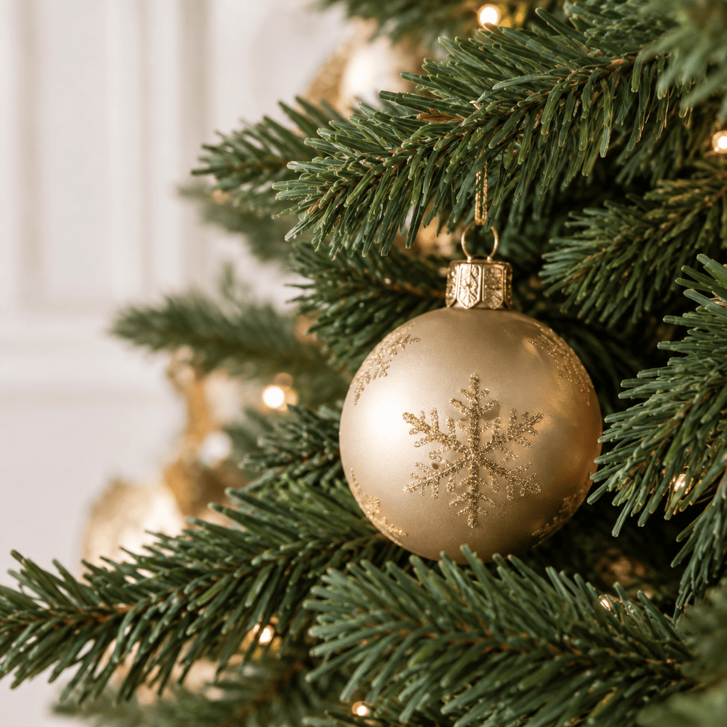 Green Artificial Christmas Tree with Dual-Color LED, Hinged Branches