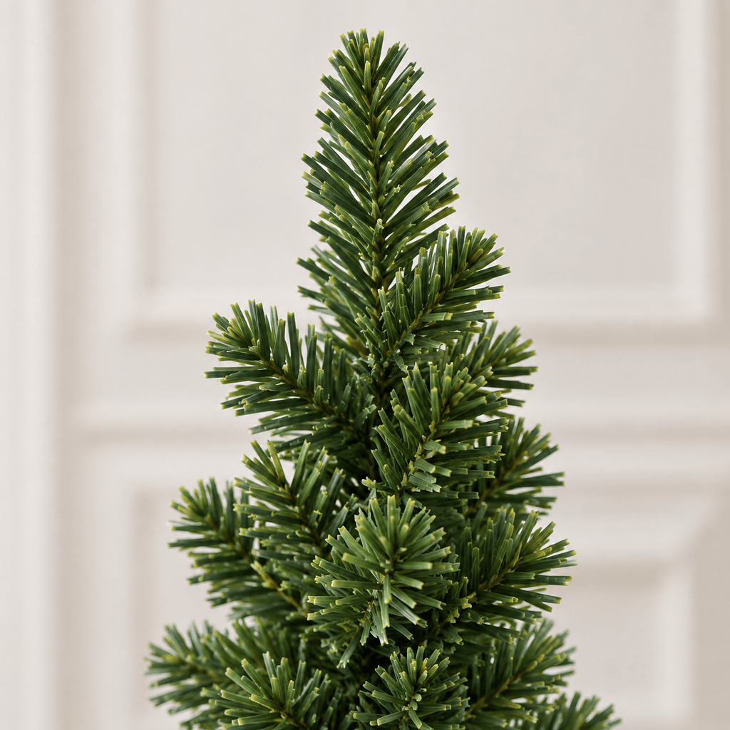 Green Artificial Slim Pencil Christmas Tree with 1,000 Tips, PVC