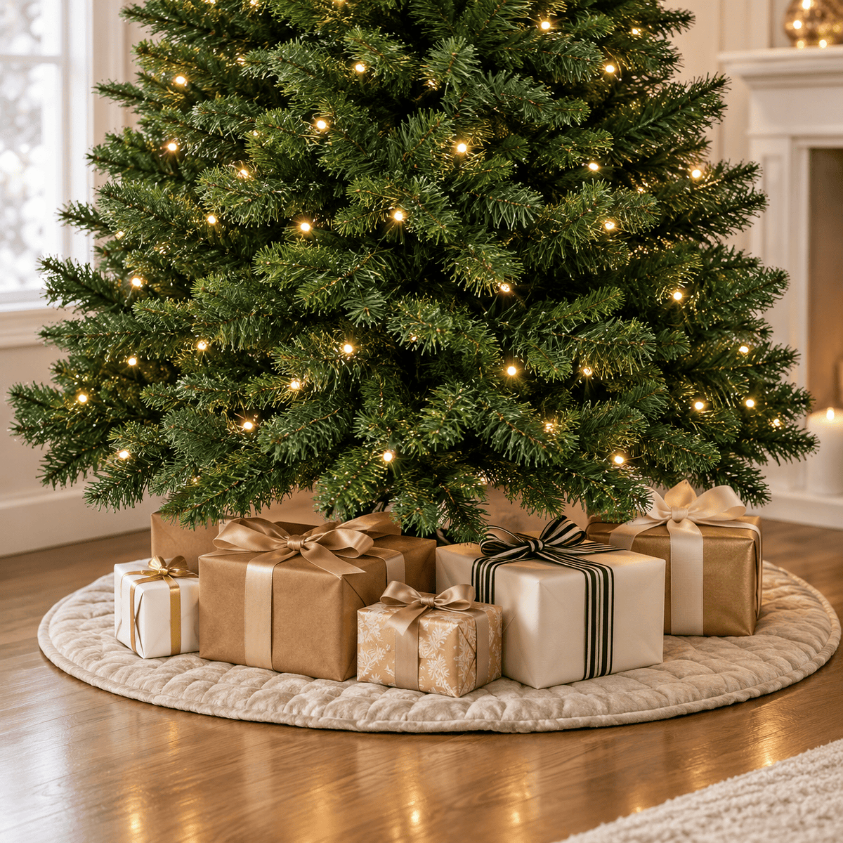 Green Artificial Slim Pencil Christmas Tree with 1,000 Tips, PVC