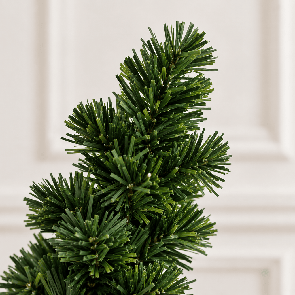 Green Fiber Optic Christmas Tree with LED Lights & Snowflakes