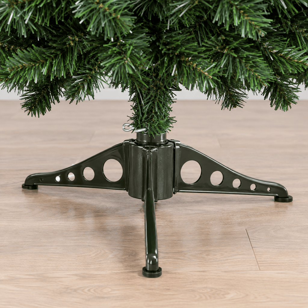 Green Fiber Optic Christmas Tree with LED Lights & Snowflakes