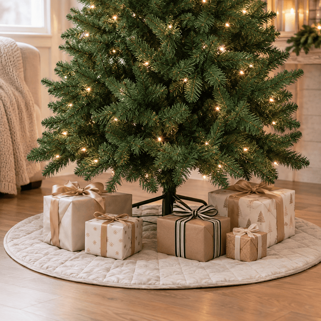 Green Half Artificial Christmas Tree with 229 Tips, Wall-Mounted