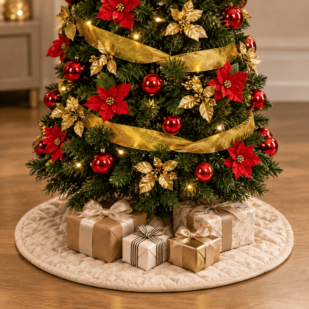 Green Pop-Up Pre-Lit Christmas Tree, 250 Warm White LED Lights