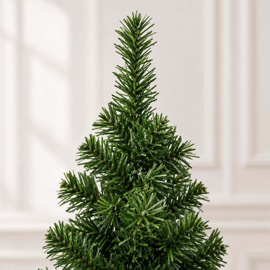 Green Pre-Lit Artificial Christmas Tree with 350 LED Lights, 1068 Tips