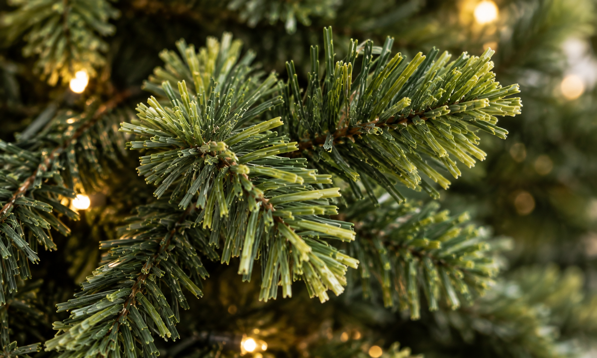 Green Pre-Lit Pencil Christmas Tree with 300 LED Lights - Realism