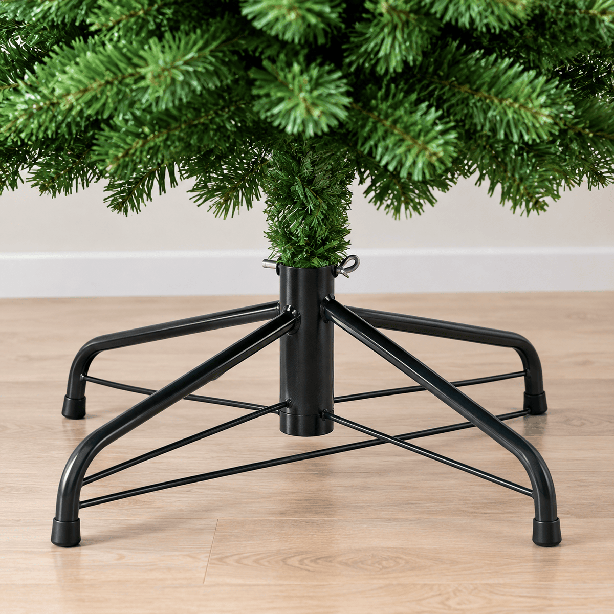 Green Pre-Lit Pencil Christmas Tree with 392 Tips & 140 LED Lights