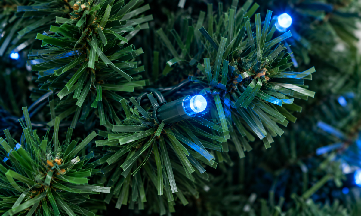Green Pre-Lit Pop-Up Christmas Tree with 282 RGB LED Lights - Fullness
