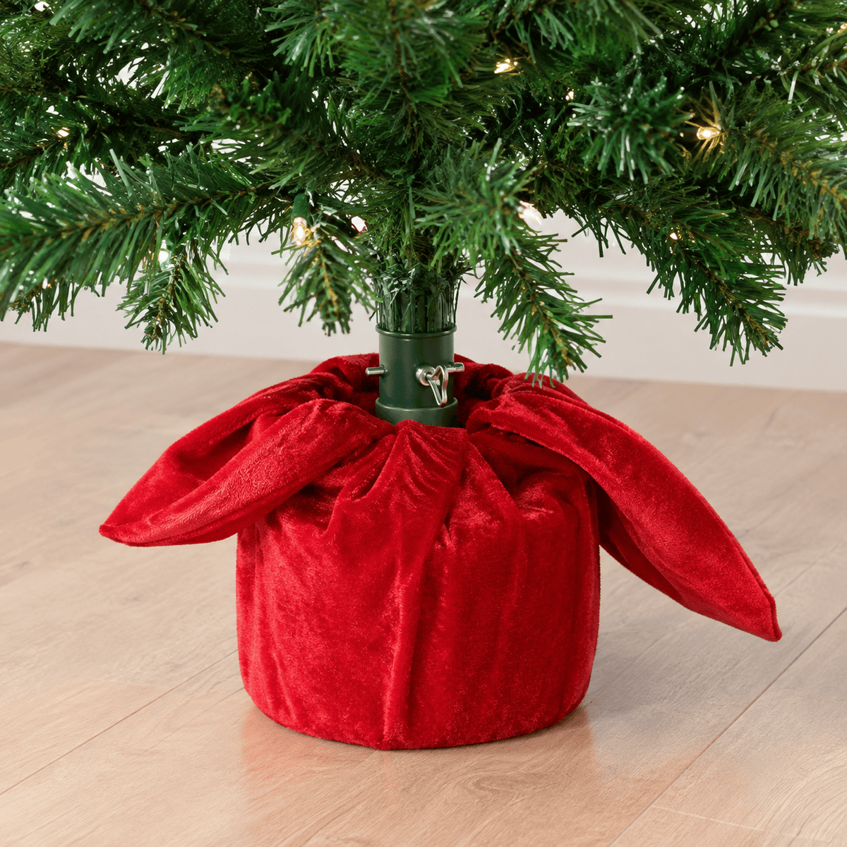Green Pre-Lit Tabletop Christmas Tree with Multicolor LED Lights