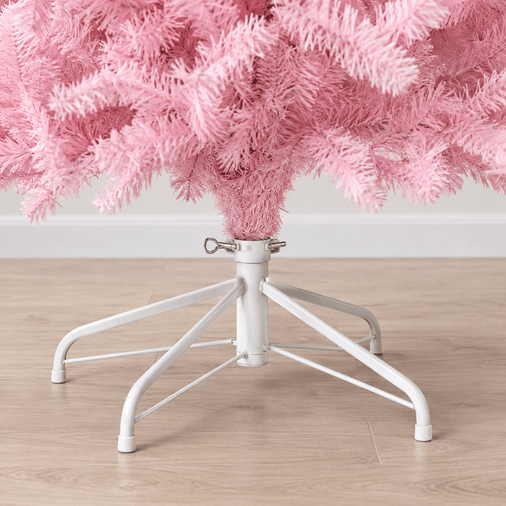 Pink Artificial Christmas Tree with 1,288 Tips, Hinged Branches