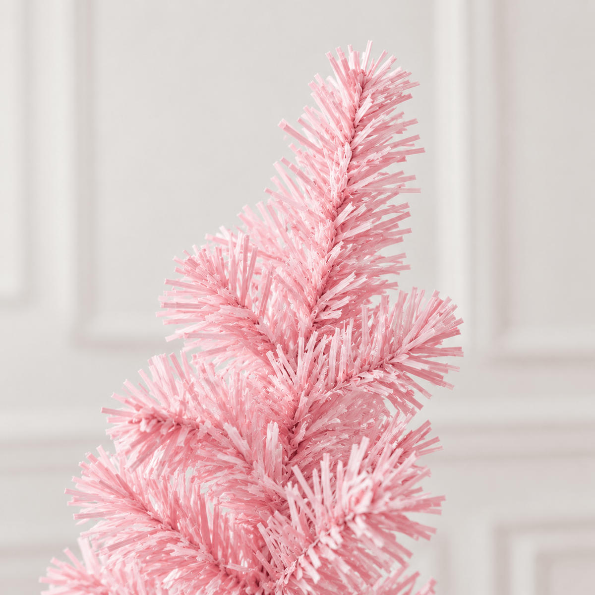 Pink Artificial Christmas Tree with Auto-Open Hinged Branches & Stand