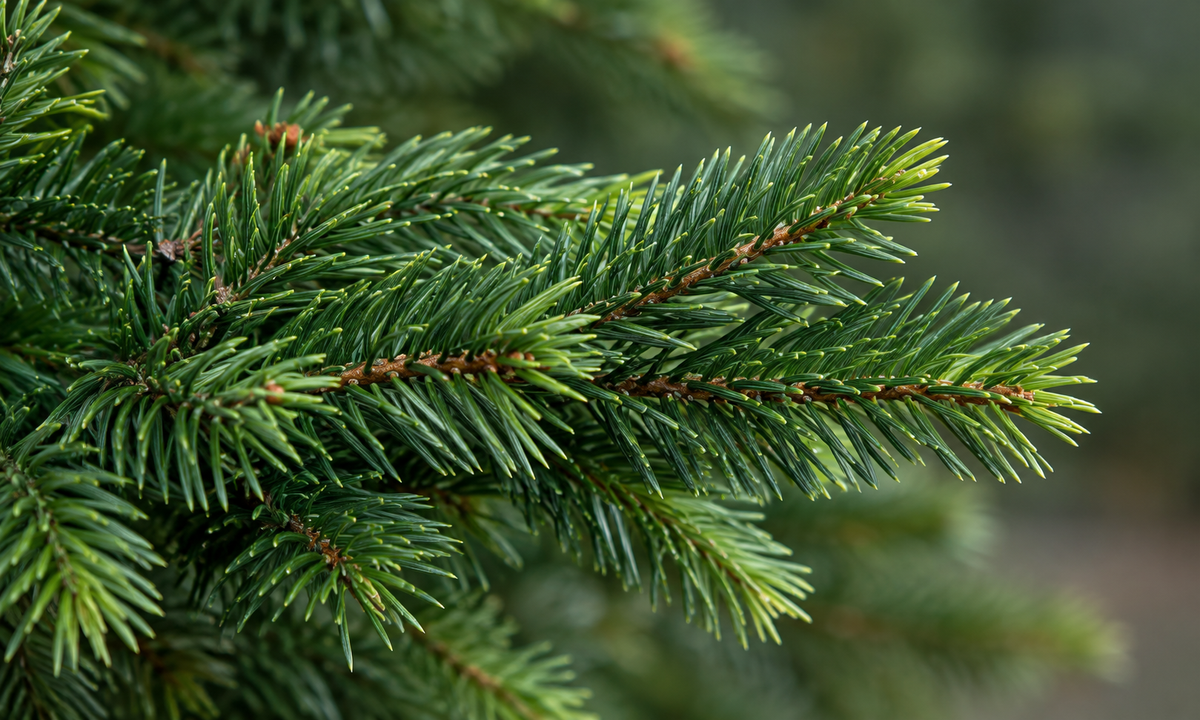 Red and Green Pre-Lit Tabletop Christmas Tree with Ornaments - Realism