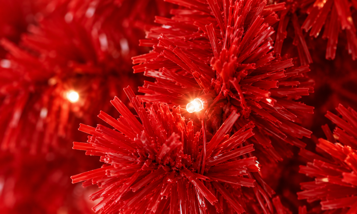 Red and White Santa Hat Christmas Tree - Fullness