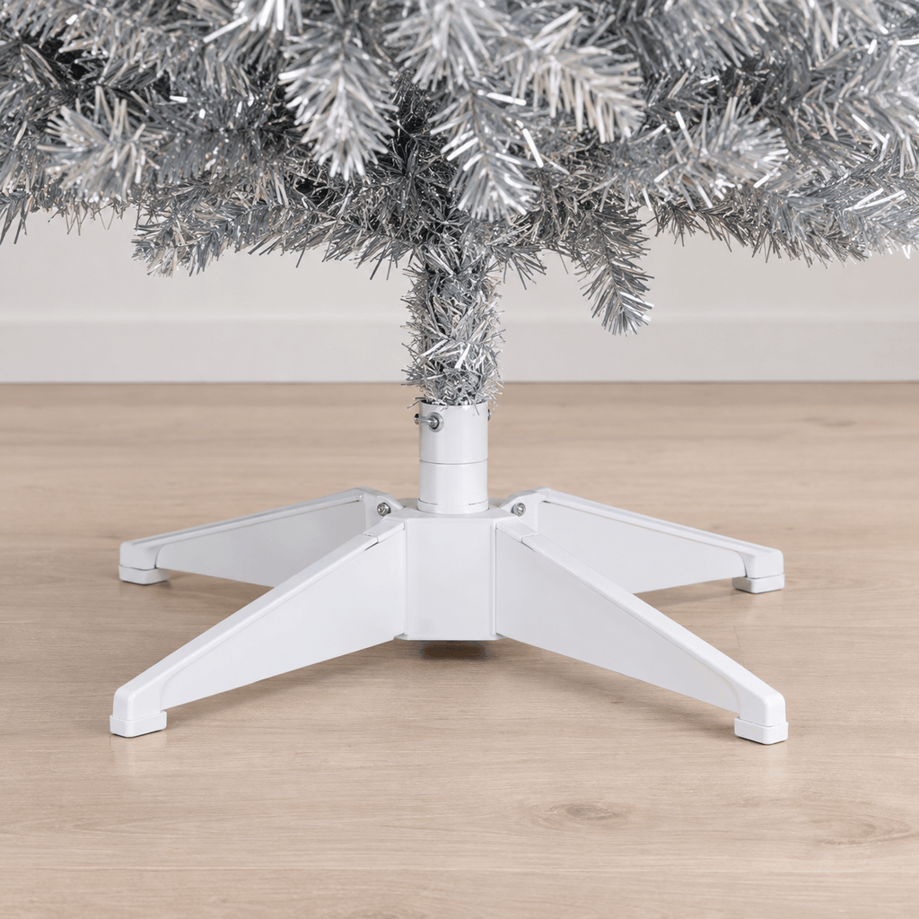 Silver Pencil Artificial Christmas Tree, 294 Tips, Unlit Slim Design