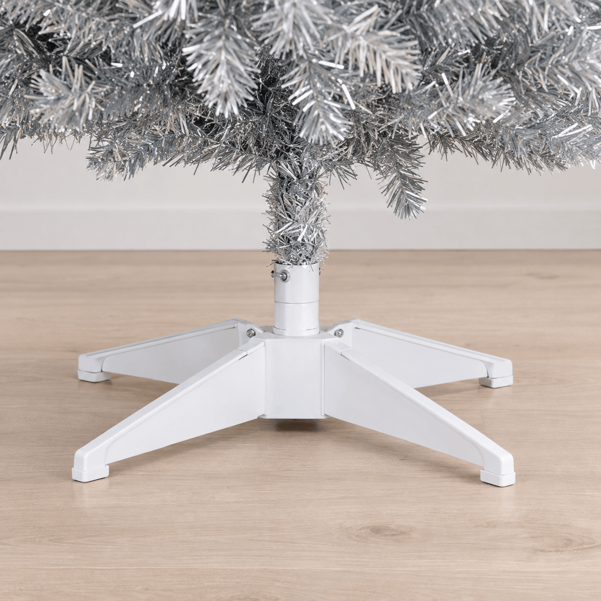 Silver Pencil Artificial Christmas Tree, 294 Tips, Unlit Slim Design