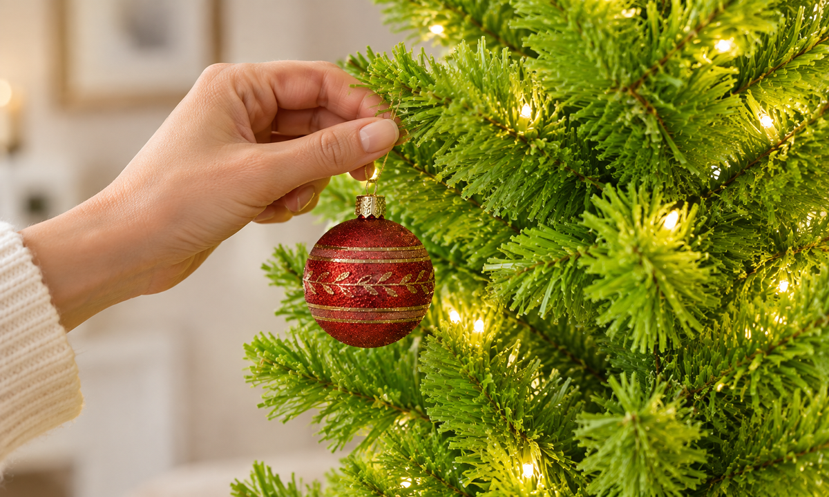 Whimsical Green Pre-Lit Christmas Tree with Bent Top - Style