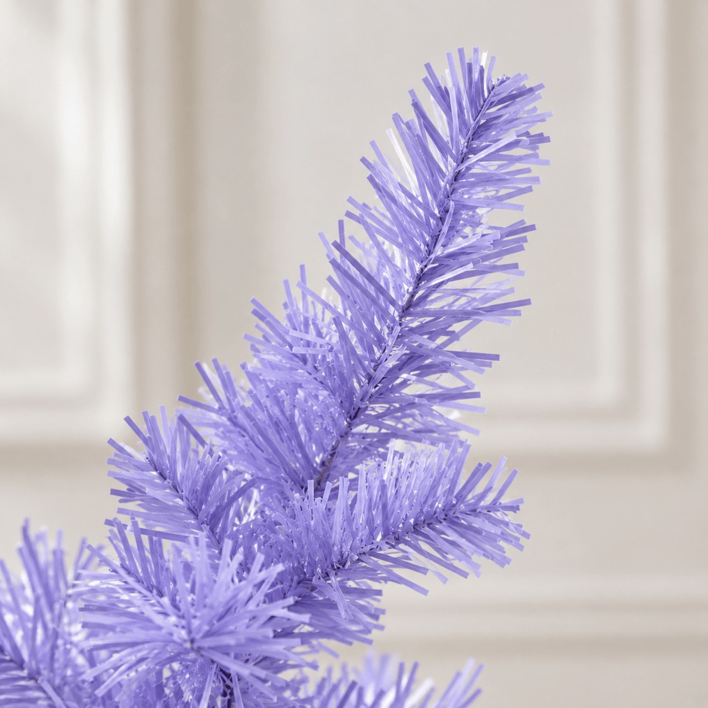 White Pre-Lit Artificial Christmas Tree with 11 LED Lighting Modes